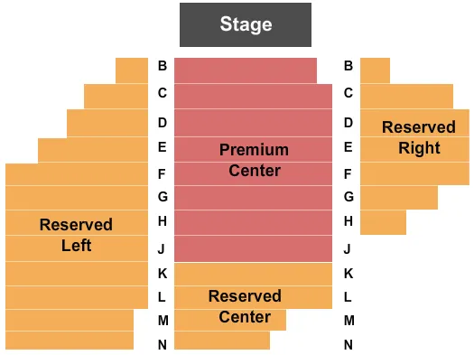 seating chart for Red Clay Music Foundry - End Stage - eventticketscenter.com