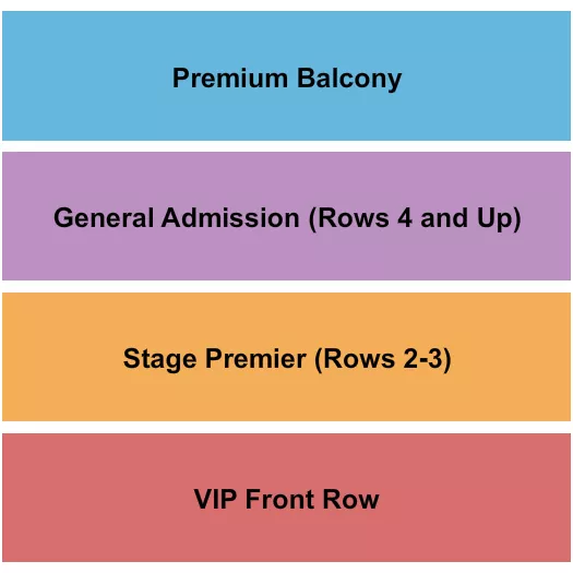 seating chart for Red Flag - GA/VIP/Premier/Balcony - eventticketscenter.com