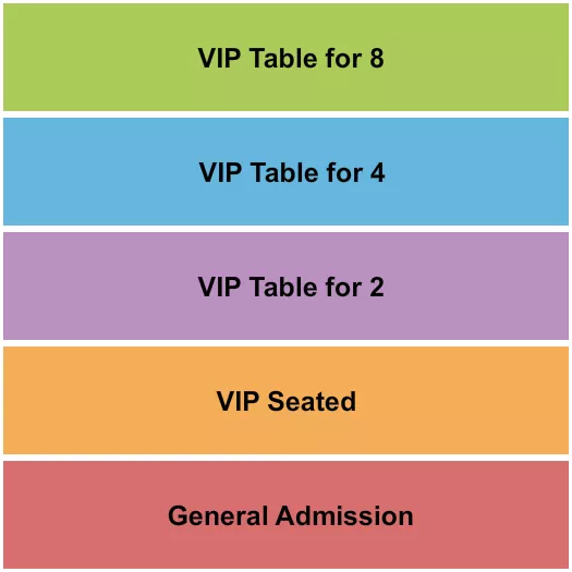 seating chart for Red Lace Burlesque - Charleston - Burlesque - eventticketscenter.com