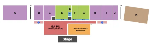 seating chart for Red River Valley Fair - Endstage GA Pit - eventticketscenter.com