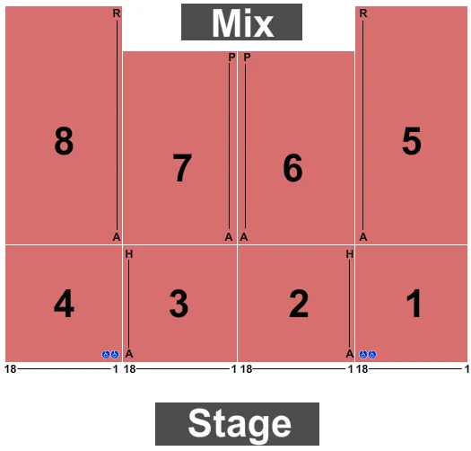 seating chart for Red Rock Casino - Endstage 2 - eventticketscenter.com