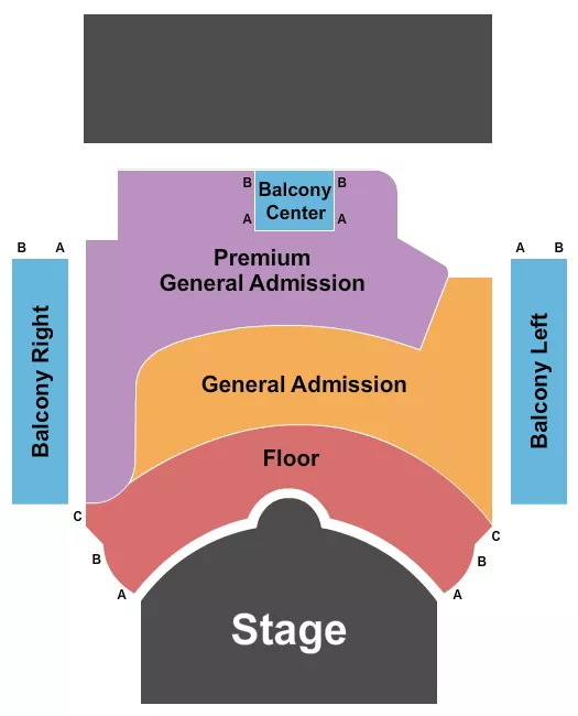 seating chart for Red Stage Fontana - Floor/GA/Balc - eventticketscenter.com