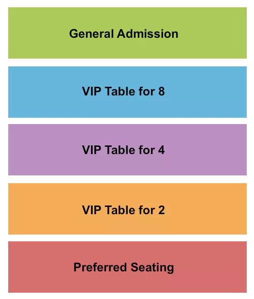 seating chart for Red Velvet Burlesque Show - Miami - Burlesque - eventticketscenter.com