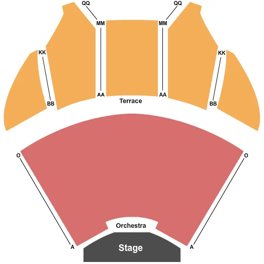 seating chart for Redondo Beach Performing Arts Center - End Stage - eventticketscenter.com