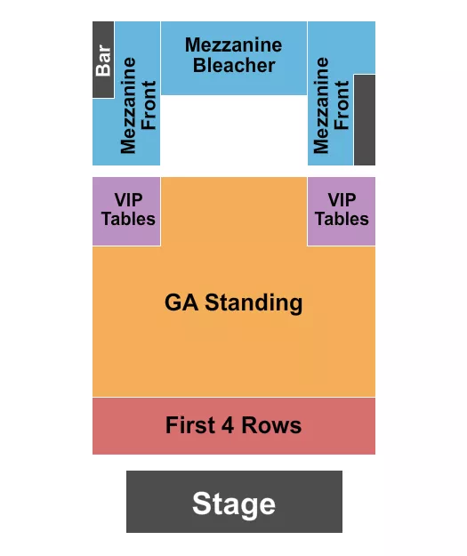 seating chart for Regent Theatre - CA - Endstage GA - eventticketscenter.com