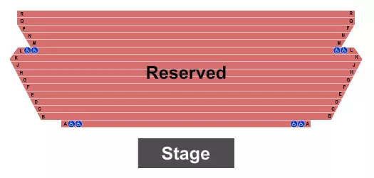 seating chart for Reiland Fine Arts Center - Endstage - eventticketscenter.com