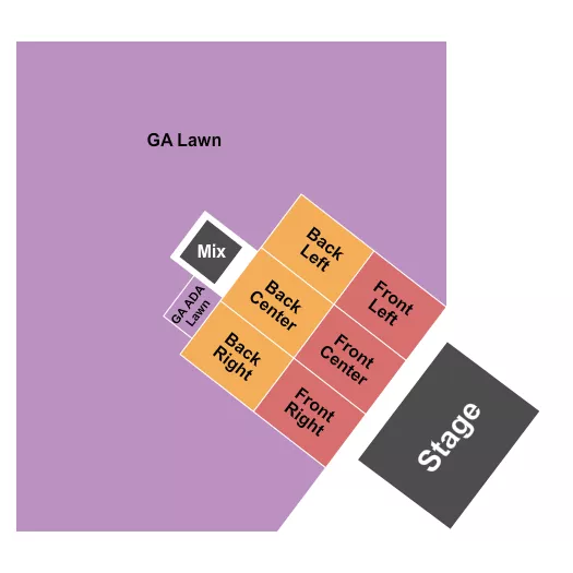 Endstage Reserved Seating Map