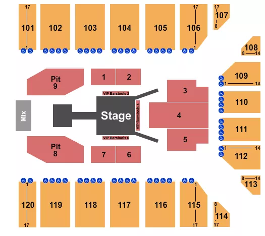 seating chart for Reno Events Center - Fuerza Regida - eventticketscenter.com