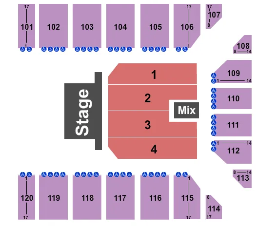 seating chart for Reno Events Center - Sesame Street Live - eventticketscenter.com