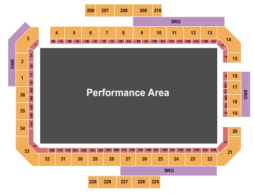 seating chart for Reno-Sparks Livestock Events Center - Monster Jam 2 - eventticketscenter.com