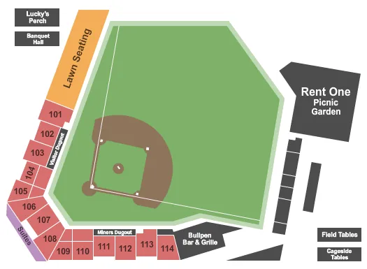 seating chart for Marion Stadium - Baseball - eventticketscenter.com