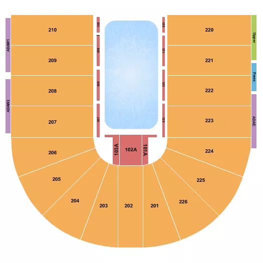 seating chart for Resch Center - Disney on Ice 2 - eventticketscenter.com