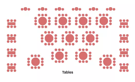 seating chart for Resorts Atlantic City - Starlight Ballroom - Tables - eventticketscenter.com
