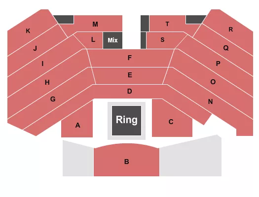 seating chart for Resorts Atlantic City - Superstar Theater - Boxing - eventticketscenter.com