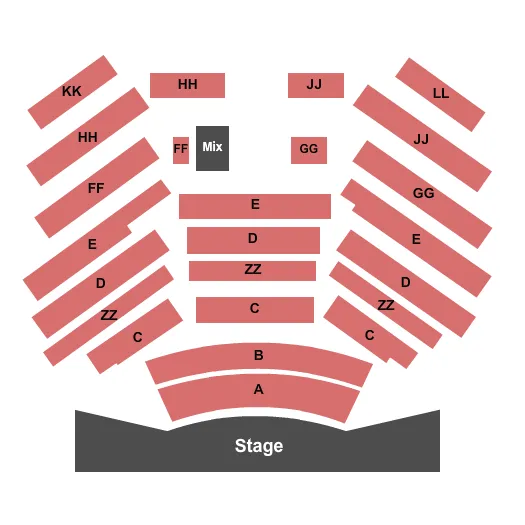 seating chart for Resorts Atlantic City - Superstar Theater - Endstage 3 - eventticketscenter.com