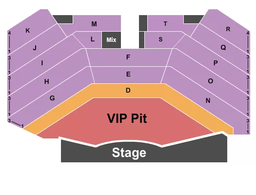 seating chart for Resorts Atlantic City - Superstar Theater - Endstage VIP Pit - eventticketscenter.com