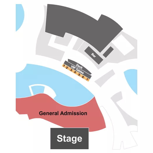 seating chart for Retreat Pools at Sycuan Casino - Endstage - eventticketscenter.com