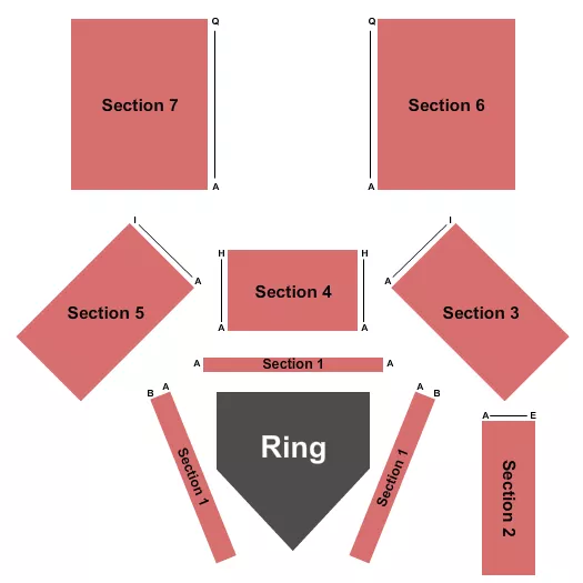 seating chart for Revel Entertainment Center - MMA 2 - eventticketscenter.com