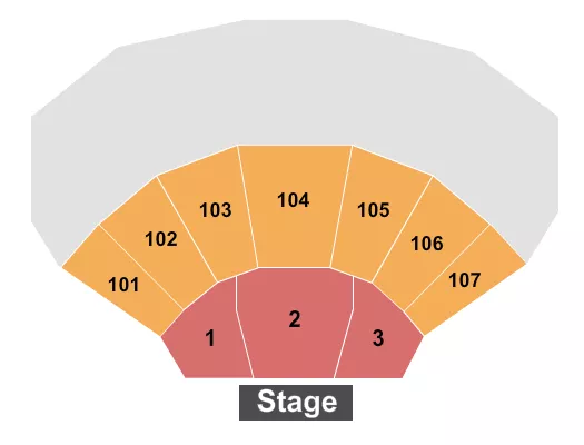 seating chart for Ovation Hall at Ocean Resort Casino  - Endstage 3 - eventticketscenter.com