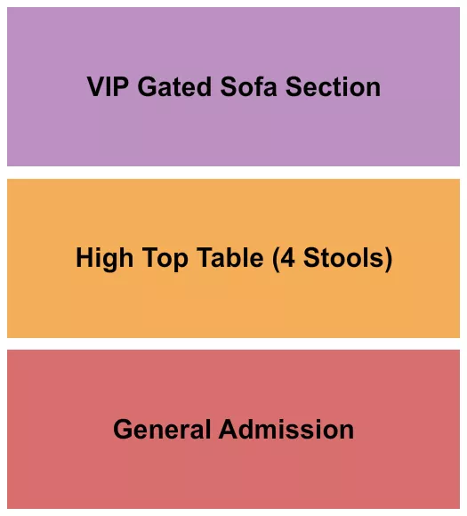 seating chart for Reverb - PA - GA/VIP/Table - eventticketscenter.com