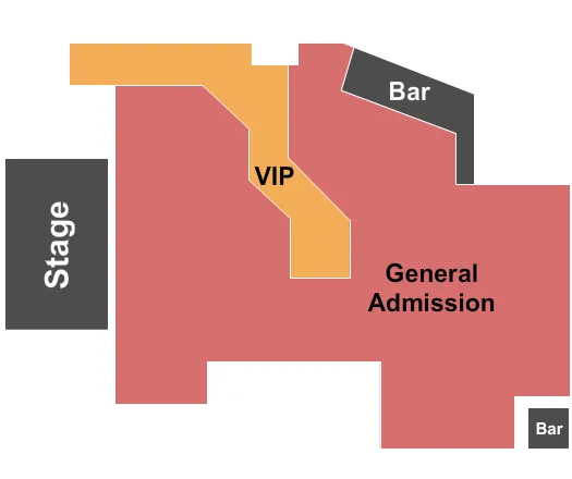 seating chart for Revolution Concert House and Event Center - General Admission VIP - eventticketscenter.com