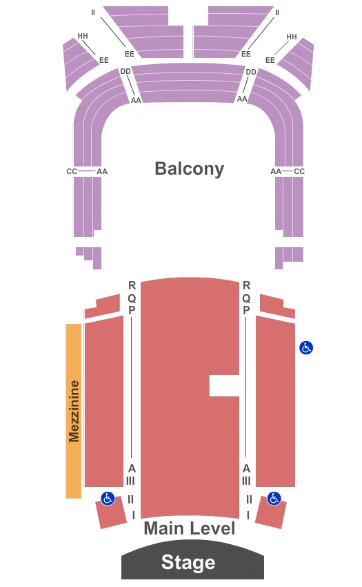 seating chart for Revolution Hall - Portland - Endstage - eventticketscenter.com