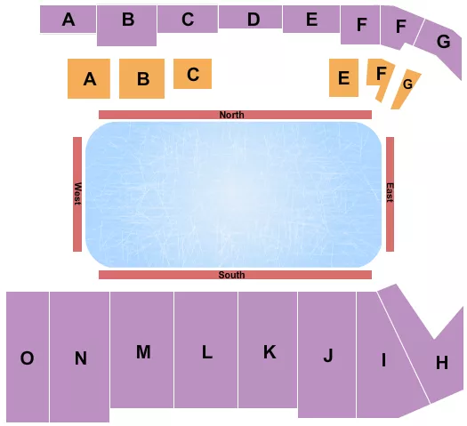 seating chart for Bonnetts Energy Arena at Bonnetts Energy Centre - Ice Show - eventticketscenter.com