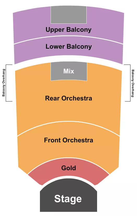 seating chart for Rialto Theatre - Tucson - Endstage Gold 2 - eventticketscenter.com