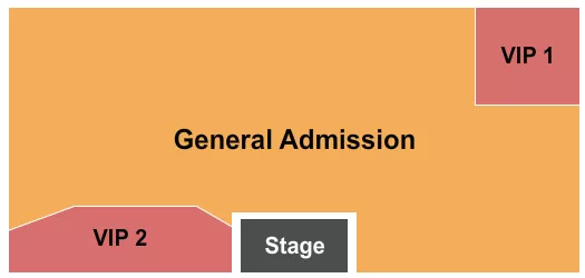 seating chart for Ribbon Town Ballroom At Four Winds Casino South Bend - GA & VIP 1/2 - eventticketscenter.com