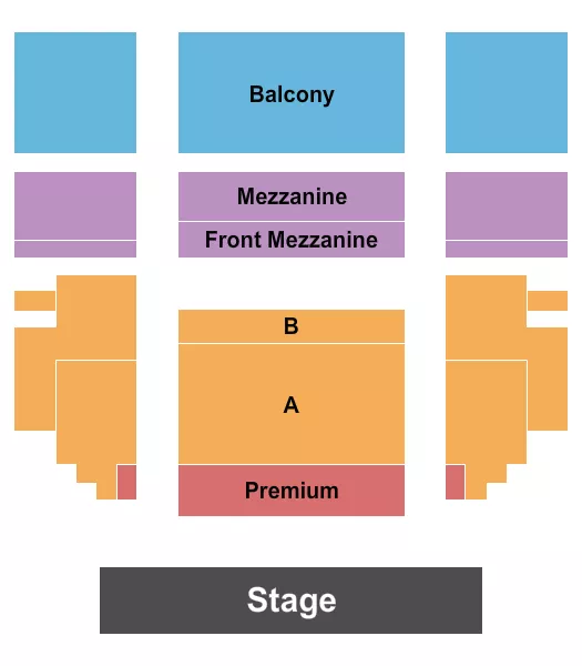 seating chart for Ricardo Montalban Theatre - Vampire Circus - eventticketscenter.com