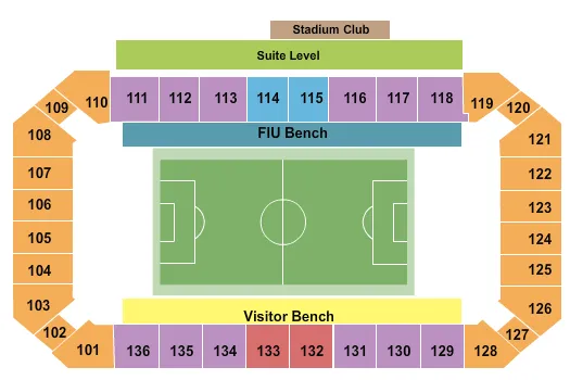 seating chart for FIU Football Stadium - Soccer - eventticketscenter.com