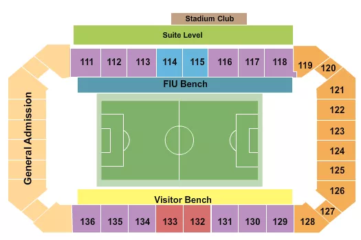 seating chart for FIU Football Stadium - Soccer - eventticketscenter.com