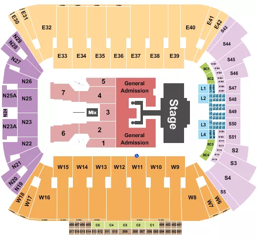 EverBank Stadium Seating Chart & Map