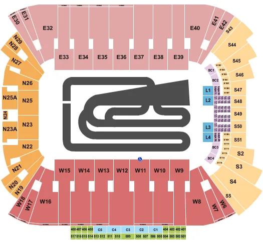 seating chart for Rice Eccles Stadium - Monster Jam - eventticketscenter.com