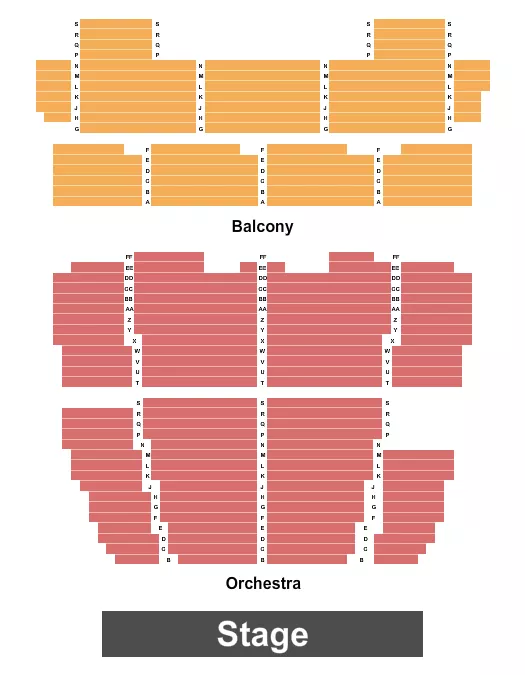 seating chart for Richardson Performance Hall - Del Mar College - Endstage - eventticketscenter.com