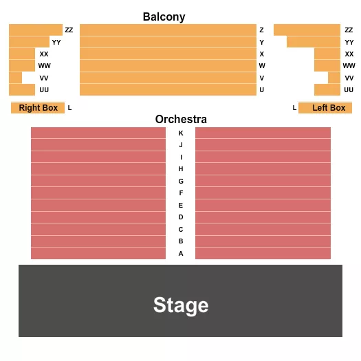 seating chart for Richey Suncoast Theatre - End Stage - eventticketscenter.com