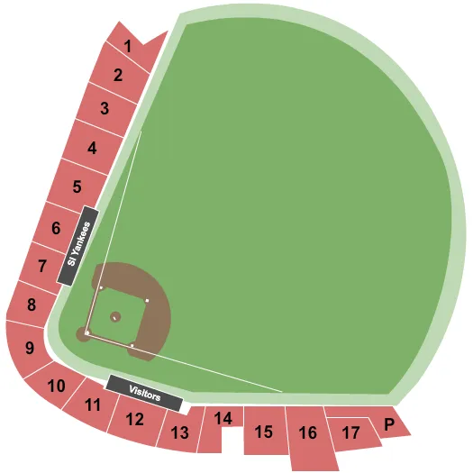 seating chart for SIUH Community Park - Baseball - eventticketscenter.com