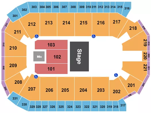 seating chart for Rio Rancho Events Center - Halfhouse Reserved - eventticketscenter.com