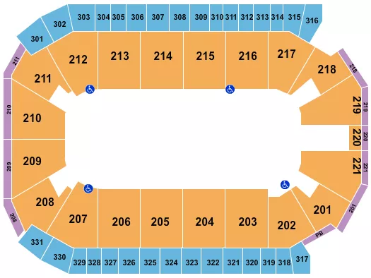 seating chart for Rio Rancho Events Center - Open Floor - eventticketscenter.com