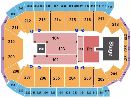 seating chart for Rio Rancho Events Center - Warren Zeiders - eventticketscenter.com