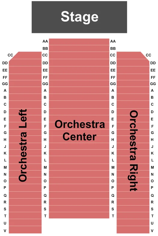 seating chart for Rio Theatre - Santa Cruz - End Stage - eventticketscenter.com