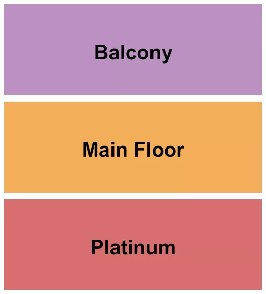 seating chart for Rio Theatre On Broadway - Platinum/MF/Balcony - eventticketscenter.com