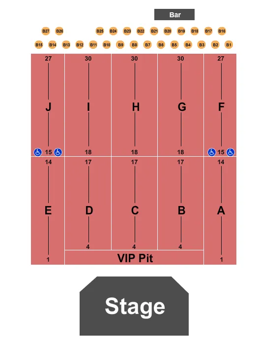 seating chart for River Cree Casino - Clint Black - eventticketscenter.com