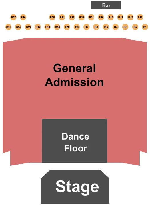seating chart for River Cree Casino - Endstage GA Tables - eventticketscenter.com