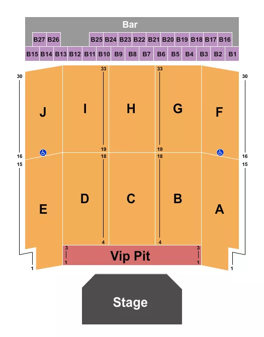 seating chart for River Cree Casino - Endstage 3 - eventticketscenter.com