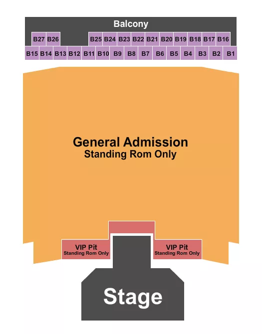 seating chart for River Cree Casino - Endstage Catwalk/SRO - eventticketscenter.com
