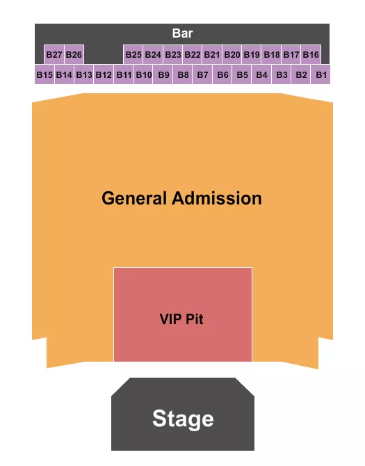 seating chart for River Cree Casino - Endstage GA Floor & Pit - eventticketscenter.com