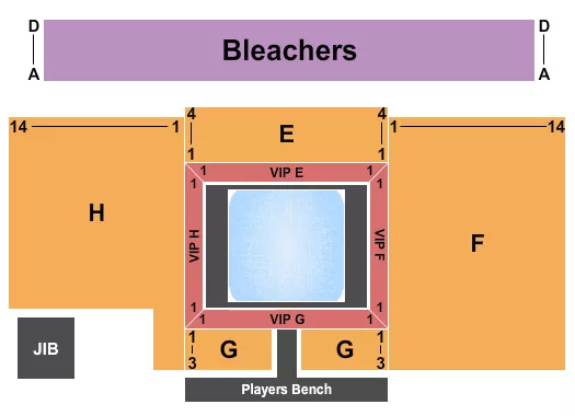 seating chart for River Cree Sports - Twin Rinks - Ice Wars - eventticketscenter.com
