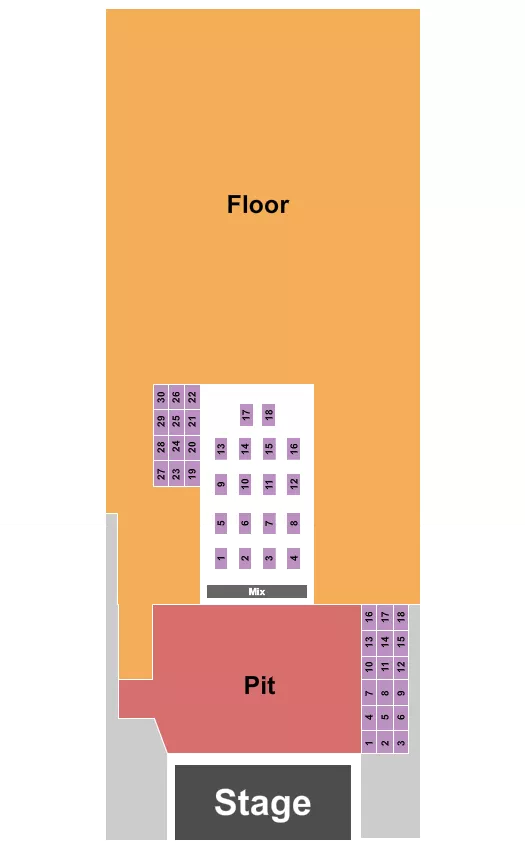 seating chart for Riverfront Live - GA Pit & Floor w/ Tables 2 - eventticketscenter.com