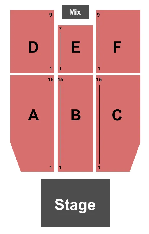 seating chart for Rivers Casino - Philadelphia - Endstage - eventticketscenter.com